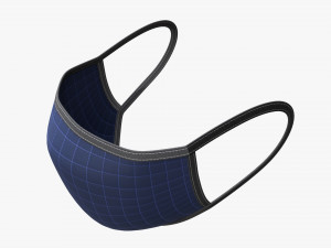 Fabric mask 02 3D Model