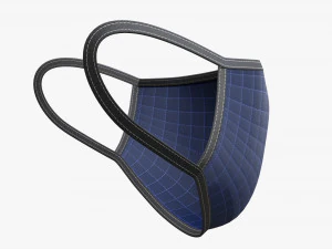 Fabric mask 02 3D Model