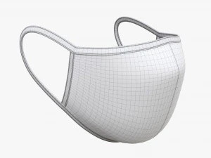 Fabric mask 03 3D Model