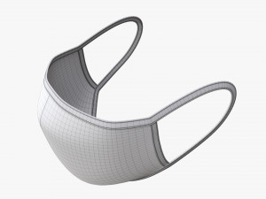 Fabric mask 03 3D Модель