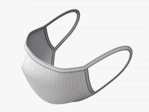 Fabric mask 03 3D Model