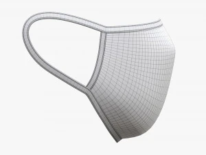 Fabric mask 03 3D Model