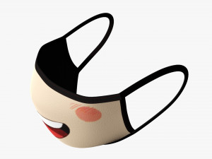 Fabric mask 04 Model 3D
