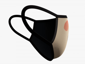 Fabric mask 04 Model 3D