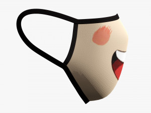 Fabric mask 04 Model 3D