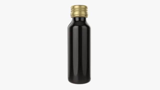 Glass bottle mockup 01 Model 3D .c4d .max .obj .3ds .fbx .stl .blend 
