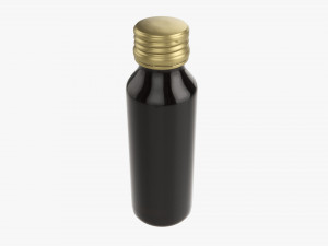 Glass bottle mockup 01 Model 3D