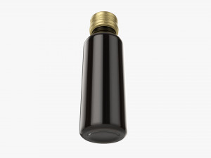 Glass bottle mockup 01 Model 3D