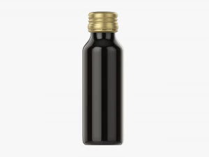 Glass bottle mockup 01 3D Model
