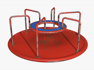 Merry-go-rounds carousel 01 3D Model