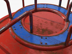 Merry-go-rounds carousel 01 3D Model