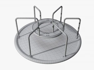 Merry-go-rounds carousel 01 3D Model