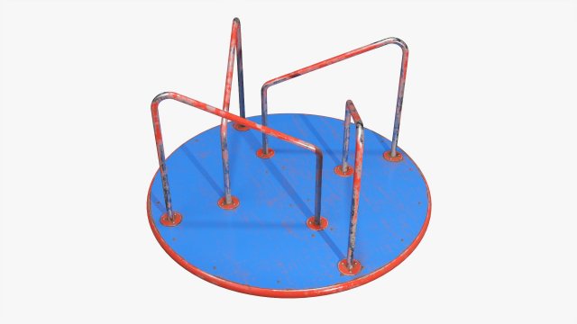 Merry-go-rounds carousel 02 3D Model .c4d .max .obj .3ds .fbx .stl .blend 