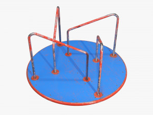 Merry-go-rounds carousel 02 Modelo 3D