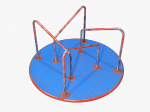 Merry-go-rounds carousel 02 3D Model