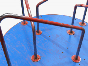 Merry-go-rounds carousel 02 3D Model