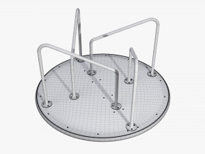 Merry-go-rounds carousel 02 3D Model