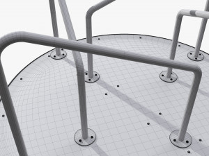 Merry-go-rounds carousel 02 3D Model