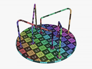 Merry-go-rounds carousel 02 3D Model