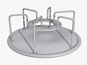 Merry-go-rounds carousel 03 3D मॉडल