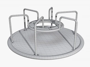 Merry-go-rounds carousel 03 3D Model