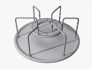Merry-go-rounds carousel 03 3D मॉडल