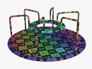 Merry-go-rounds carousel 03 3D मॉडल