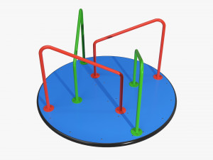 Merry-go-rounds carousel 04 3D Model