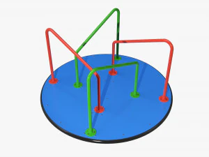 Merry-go-rounds carousel 04 3D Model