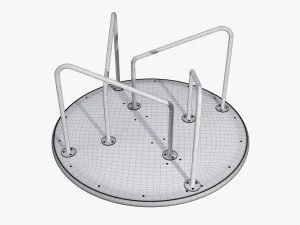 Merry-go-rounds carousel 04 3D Model