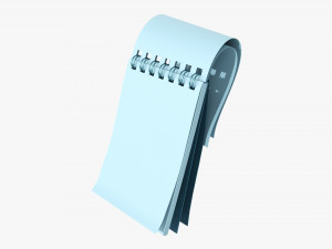 Notebook with spiral 01 flipped v2 Modelo 3D