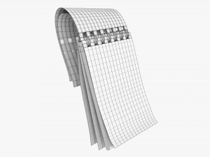 Notebook with spiral 01 flipped v2 Modelo 3D