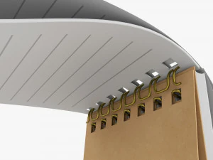 Notebook with spiral 01 opened 3D Model