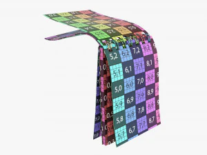 Notebook with spiral 01 opened 3D Model