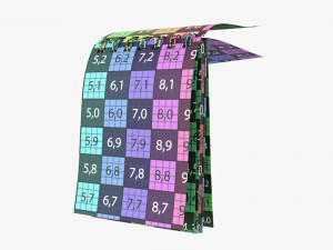 Notebook with spiral 01 opened 3D मॉडल