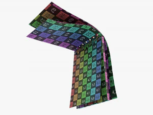 Notebook with spiral 01 opened 3D Model