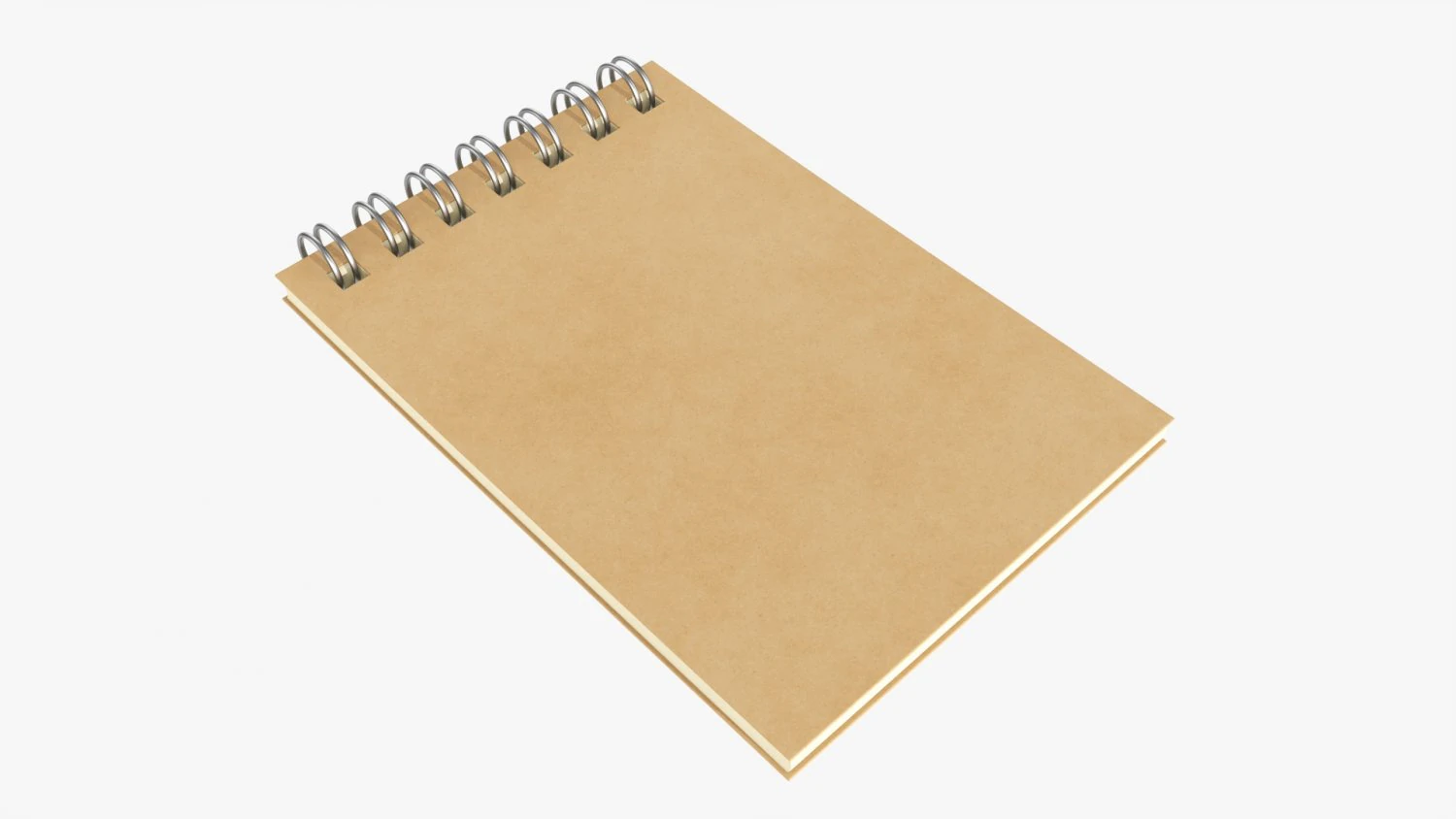 Notebook with spiral 02 3D Model .c4d .max .obj .3ds .fbx .stl .blend 
