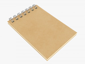 Notebook with spiral 02 3D Model