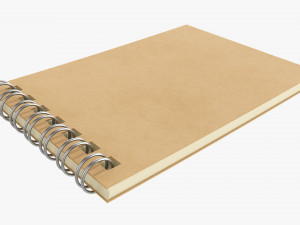 Notebook with spiral 02 3D Model