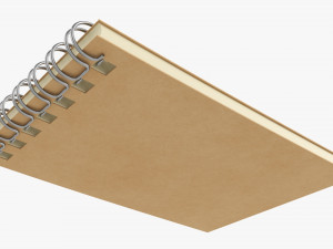 Notebook with spiral 02 3D Model