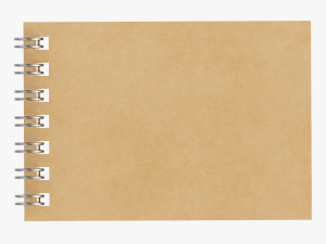 Notebook with spiral 02 3D Model