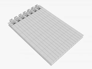 Notebook with spiral 02 3D Model