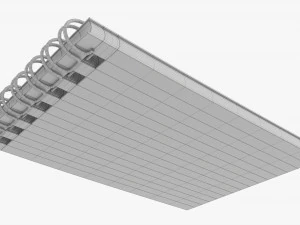 Notebook with spiral 02 3D Model
