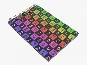 Notebook with spiral 02 3D Model