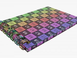 Notebook with spiral 02 3D Model