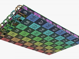 Notebook with spiral 02 3D Model