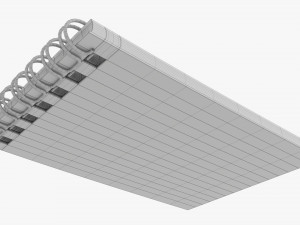 Notebook with spiral 02 flipped Modelo 3D