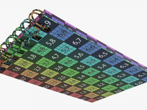 Notebook with spiral 02 flipped Modelo 3D