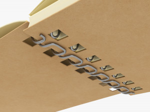 Notebook with spiral 02 opened 3Dモデル