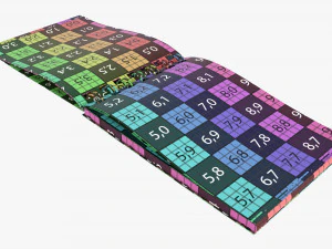 Notebook with spiral 02 opened 3D Model